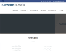 Tablet Screenshot of karacor.com